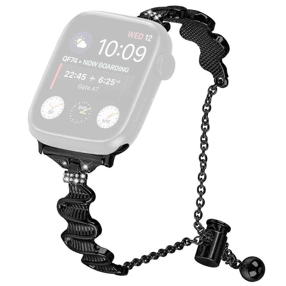 For Apple Watch Series 9 8 7 41mm 6 5 4 SE SE (2022) SE (2023) 40mm 3 2 1 38mm Alloy Strap Bracelet Watchband For Apple Watch Series 9 8 7 41mm 6 5 4 SE SE (2022) SE (2023) 40mm 3 2 1 38mm Alloy Strap Bracelet Watchband